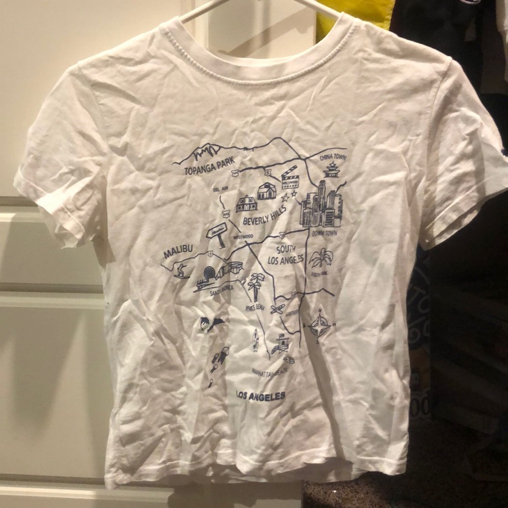 Brandy Melville cropped graphic tee